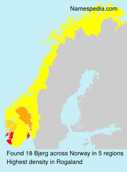 Surname Bjerg in Norway Surname Bjerg in Norway