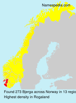 Surname Bjerga in Norway Surname Bjerga in Norway