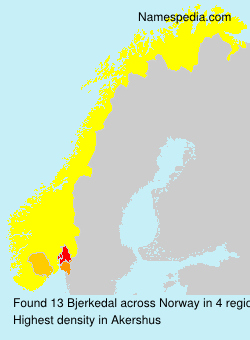 Surname Bjerkedal in Norway Surname Bjerkedal in Norway