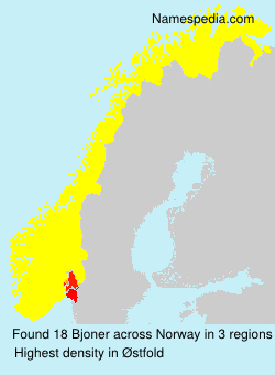 Surname Bjoner in Norway Surname Bjoner in Norway