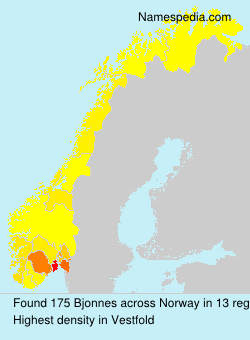 Surname Bjonnes in Norway Surname Bjonnes in Norway