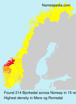 Surname Bjorkedal in Norway Surname Bjorkedal in Norway