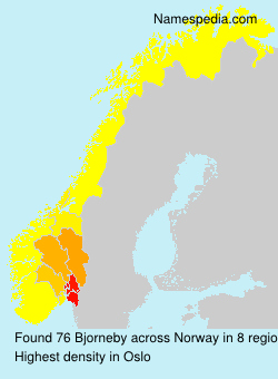 Surname Bjorneby in Norway Surname Bjorneby in Norway