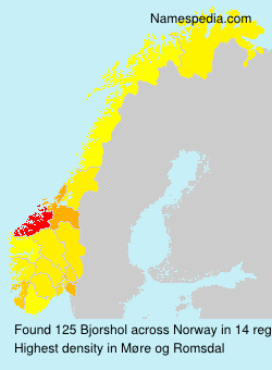 Surname Bjorshol in Norway Surname Bjorshol in Norway