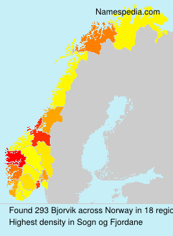Surname Bjorvik in Norway Surname Bjorvik in Norway