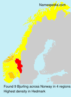 Surname Bjurling in Norway Surname Bjurling in Norway