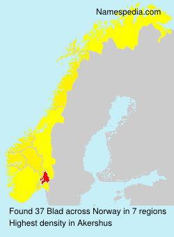 Surname Blad in Norway Surname Blad in Norway