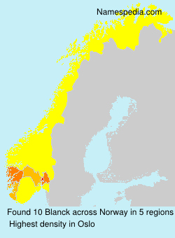 Surname Blanck in Norway Surname Blanck in Norway