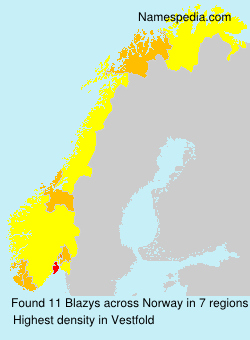 Surname Blazys in Norway Surname Blazys in Norway