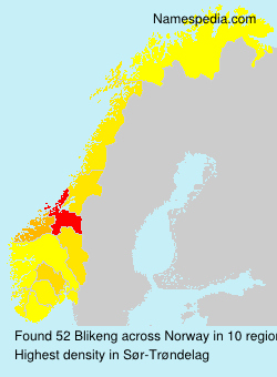 Surname Blikeng in Norway Surname Blikeng in Norway