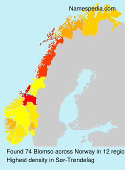 Surname Blomso in Norway Surname Blomso in Norway