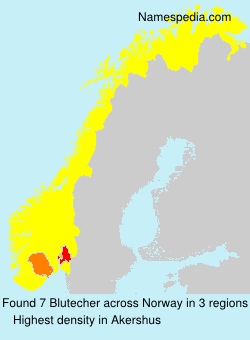 Surname Blutecher in Norway Surname Blutecher in Norway