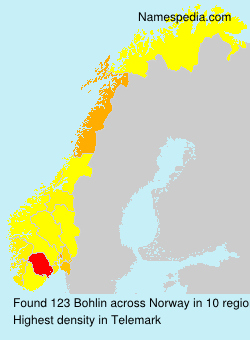 Surname Bohlin in Norway Surname Bohlin in Norway