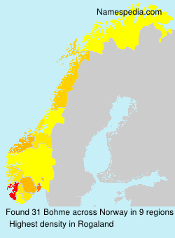 Surname Bohme in Norway Surname Bohme in Norway
