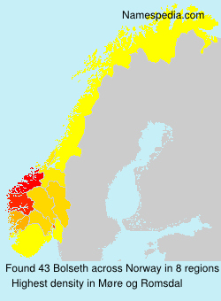 Surname Bolseth in Norway Surname Bolseth in Norway