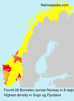 Surname Borowiec in Norway Surname Borowiec in Norway