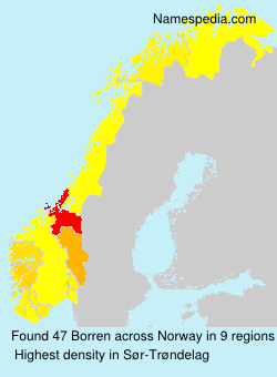Surname Borren in Norway Surname Borren in Norway