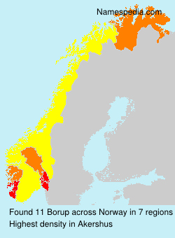 Surname Borup in Norway Surname Borup in Norway