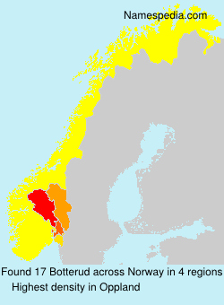 Surname Botterud in Norway Surname Botterud in Norway
