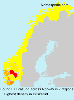 Surname Bratlund in Norway Surname Bratlund in Norway