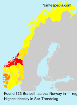 Surname Bratseth in Norway Surname Bratseth in Norway