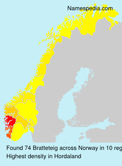Surname Bratteteig in Norway Surname Bratteteig in Norway