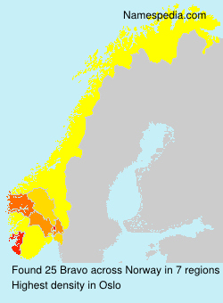 Surname Bravo in Norway Surname Bravo in Norway