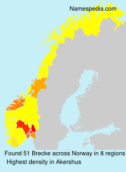 Surname Brecke in Norway