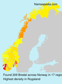 Surname Bredal in Norway Surname Bredal in Norway