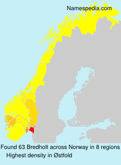 Surname Bredholt in Norway Surname Bredholt in Norway