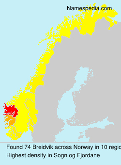 Surname Breidvik in Norway Surname Breidvik in Norway