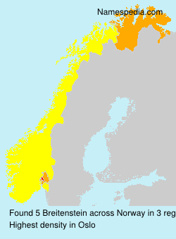 Surname Breitenstein in Norway Surname Breitenstein in Norway