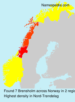 Surname Brensholm in Norway Surname Brensholm in Norway