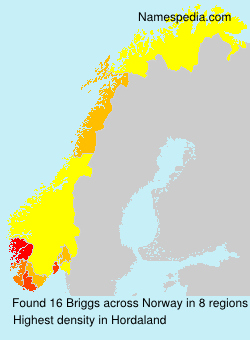 Surname Briggs in Norway Surname Briggs in Norway