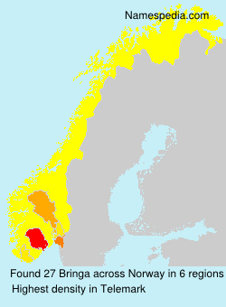 Surname Bringa in Norway Surname Bringa in Norway