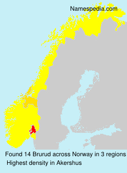 Surname Brurud in Norway Surname Brurud in Norway