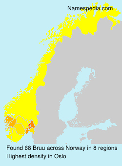 Surname Bruu in Norway Surname Bruu in Norway