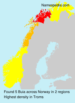 Surname Buia in Norway Surname Buia in Norway