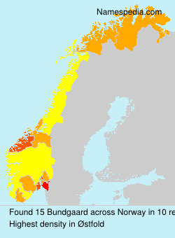 Surname Bundgaard in Norway Surname Bundgaard in Norway