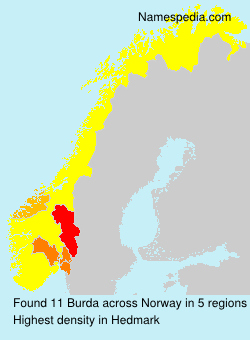Surname Burda in Norway Surname Burda in Norway
