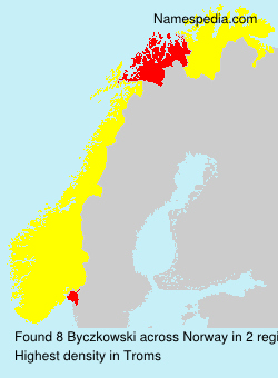 Surname Byczkowski in Norway