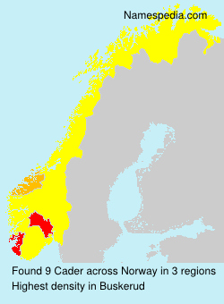 Surname Cader in Norway Surname Cader in Norway