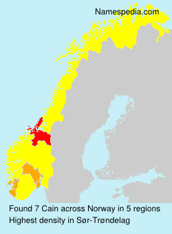 Surname Cain in Norway Surname Cain in Norway