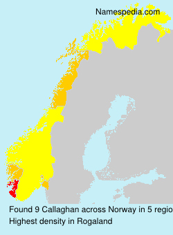 Surname Callaghan in Norway Surname Callaghan in Norway