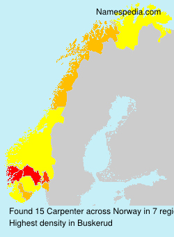 Surname Carpenter in Norway Surname Carpenter in Norway