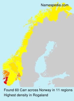 Surname Carr in Norway Surname Carr in Norway