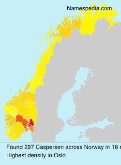 Surname Caspersen in Norway Surname Caspersen in Norway