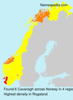 Surname Cavanagh in Norway Surname Cavanagh in Norway
