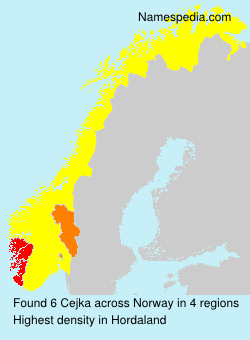 Surname Cejka in Norway Surname Cejka in Norway