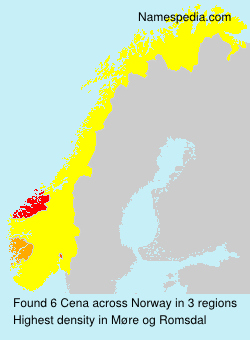 Surname Cena in Norway Surname Cena in Norway